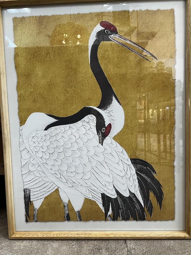 Red Heron Print 1