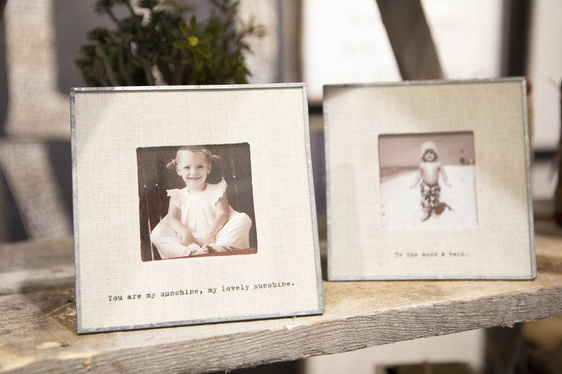 My Sun Linen Photo Frame 6”x6