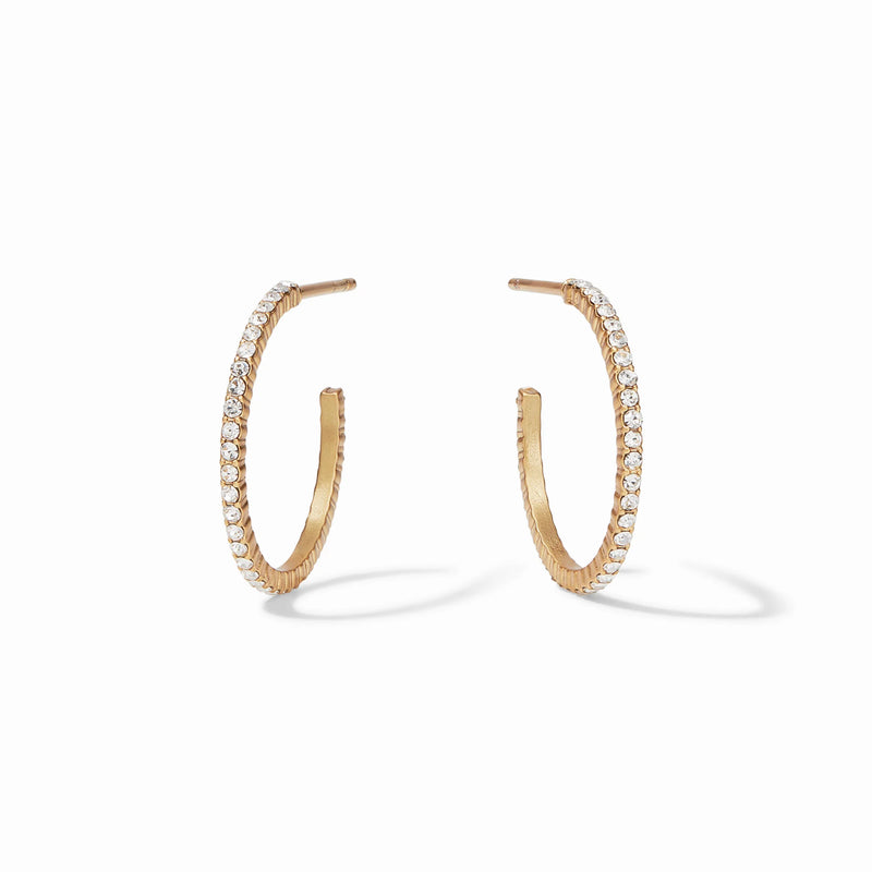 Windsor Hoop Cubic Zirconia Gold Small