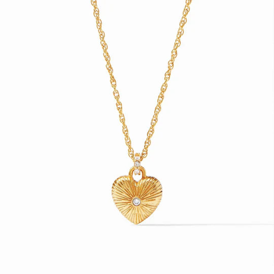 Esme Heart Solitaire Necklace Cubic Zirconia
