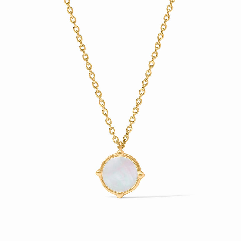 Honeybee Solitaire Necklace Mother of Pearl