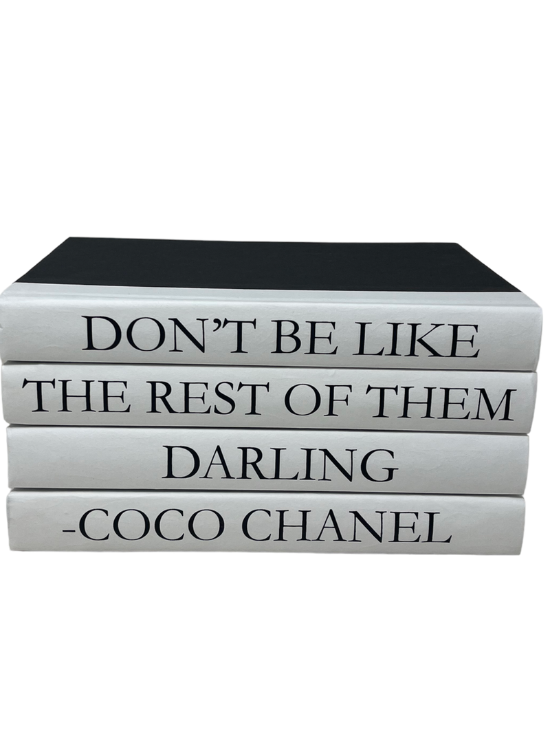 Coco Chanel Book Stack- Darling