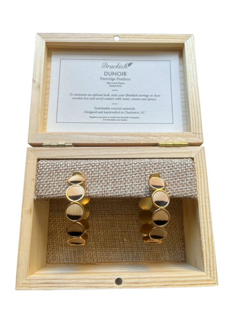 Dunoir Multi-Bezel Hoop Earrings