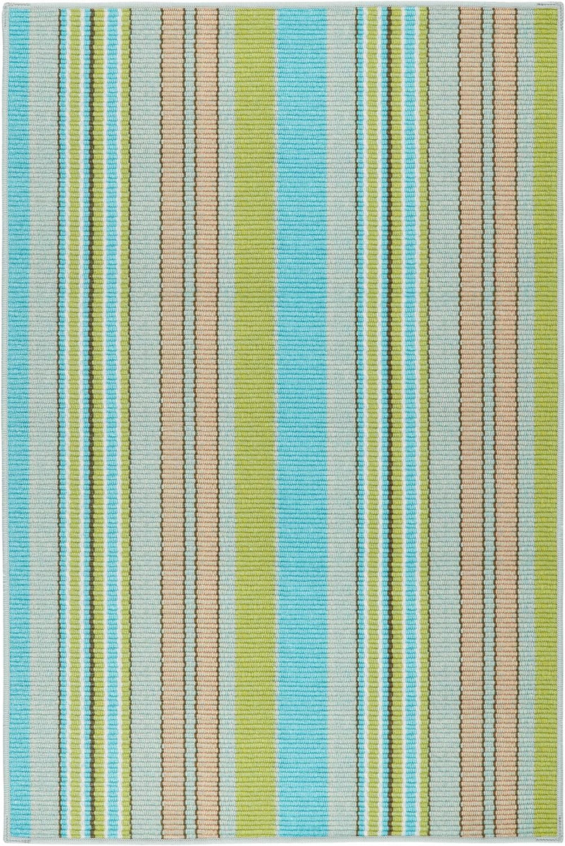 Aquinnah Ticking Multi Machine Washable Rug