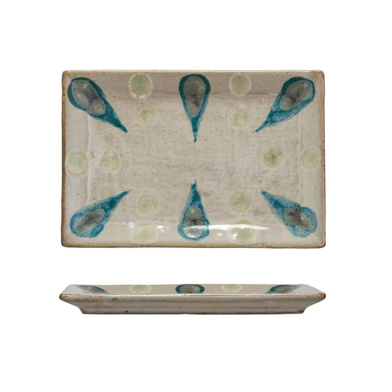 Geometric Stoneware Platter