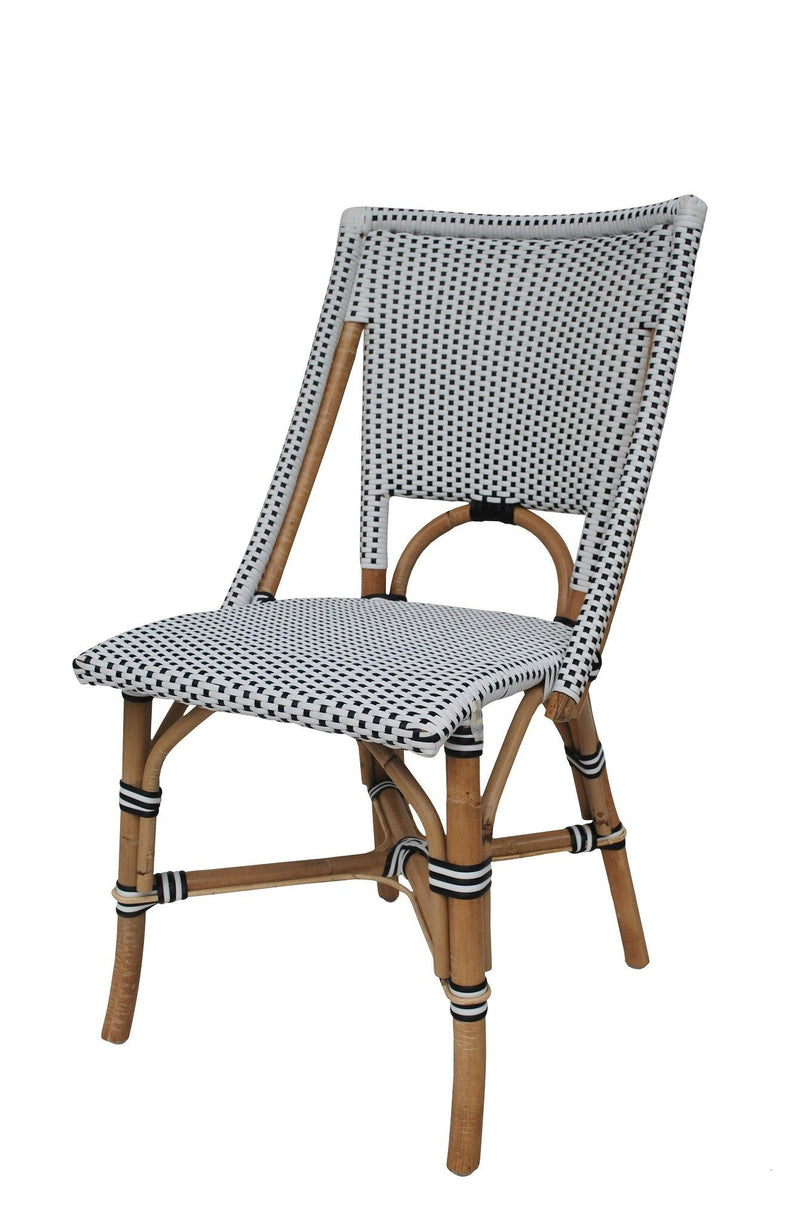 Bistro Chair Navy and White