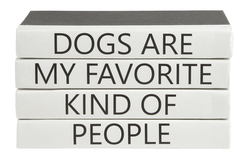 4 Vol decorative books "Dogs Are My Favorite"