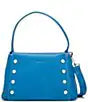 Bryant Medium Leather Shoulder Bag - Hydrangea Pebble