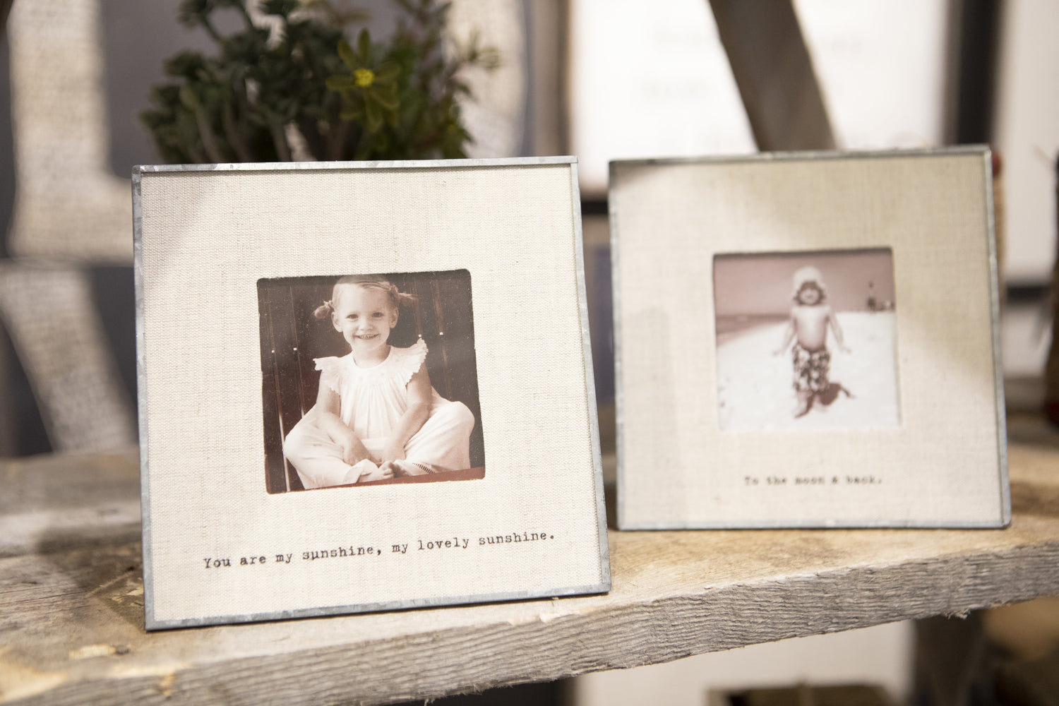 My Sun Linen Photo Frame 6”x6