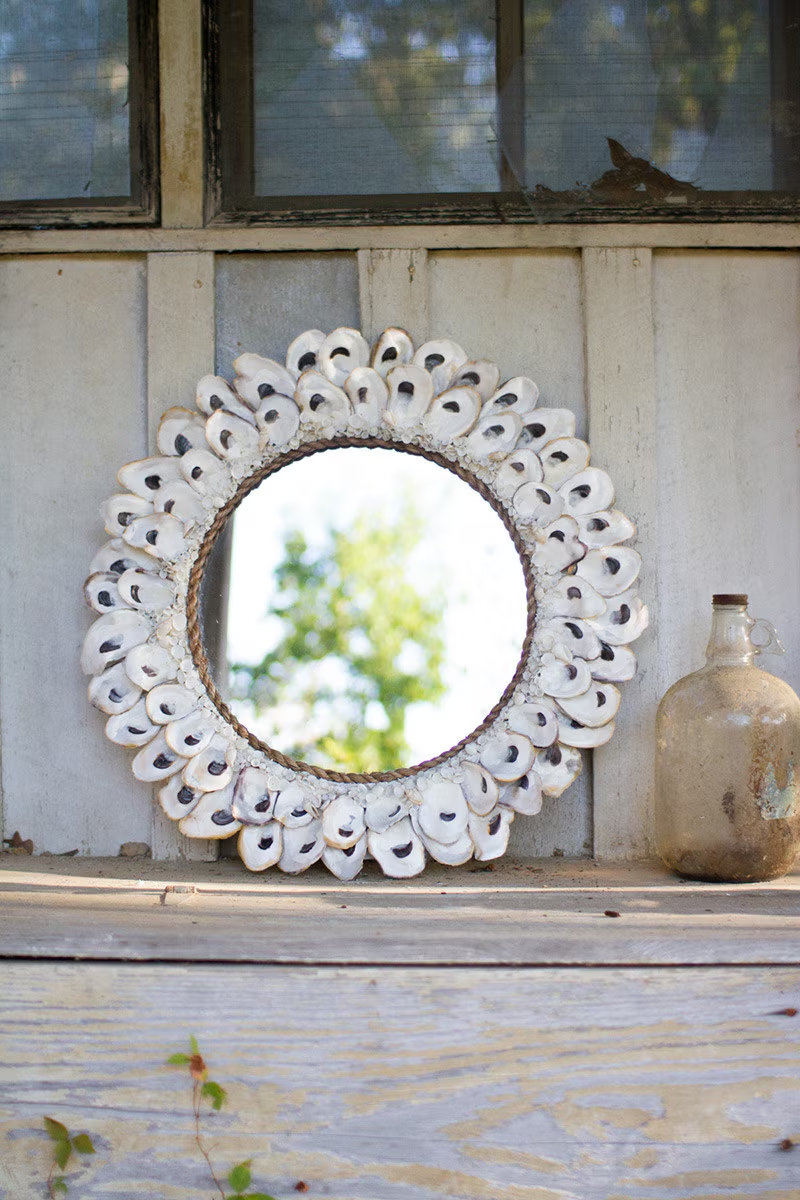 Round Oyster Mirror