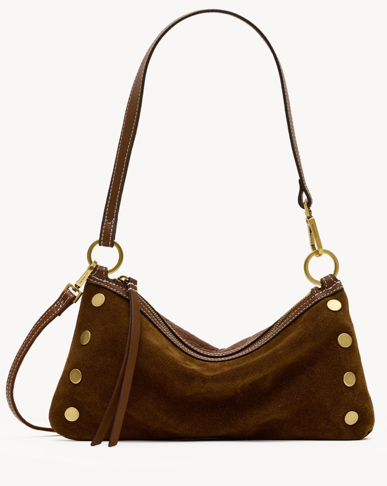 Kyle Sml Cinnamon Suede/Antique Gold
