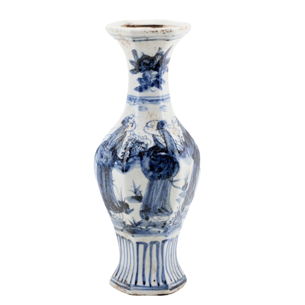 BLUE AND WHITE VASE