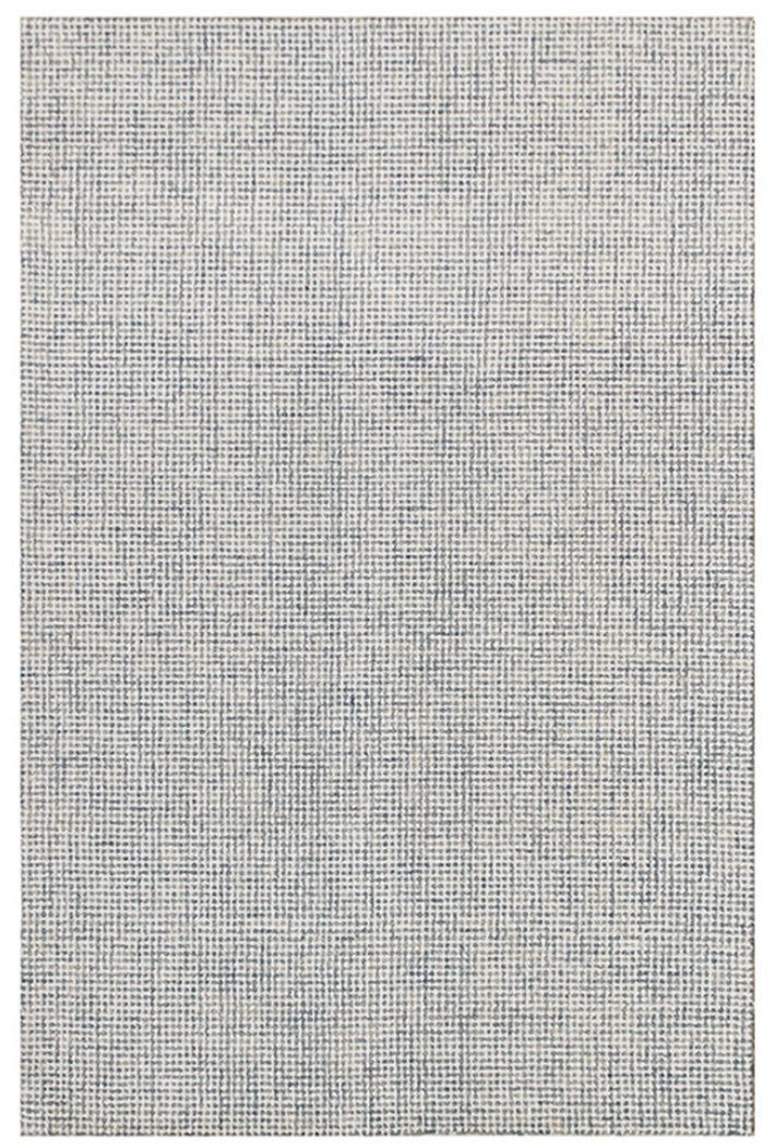 Ivory/Stone Blue Criss Cross 5’ x 7’9”