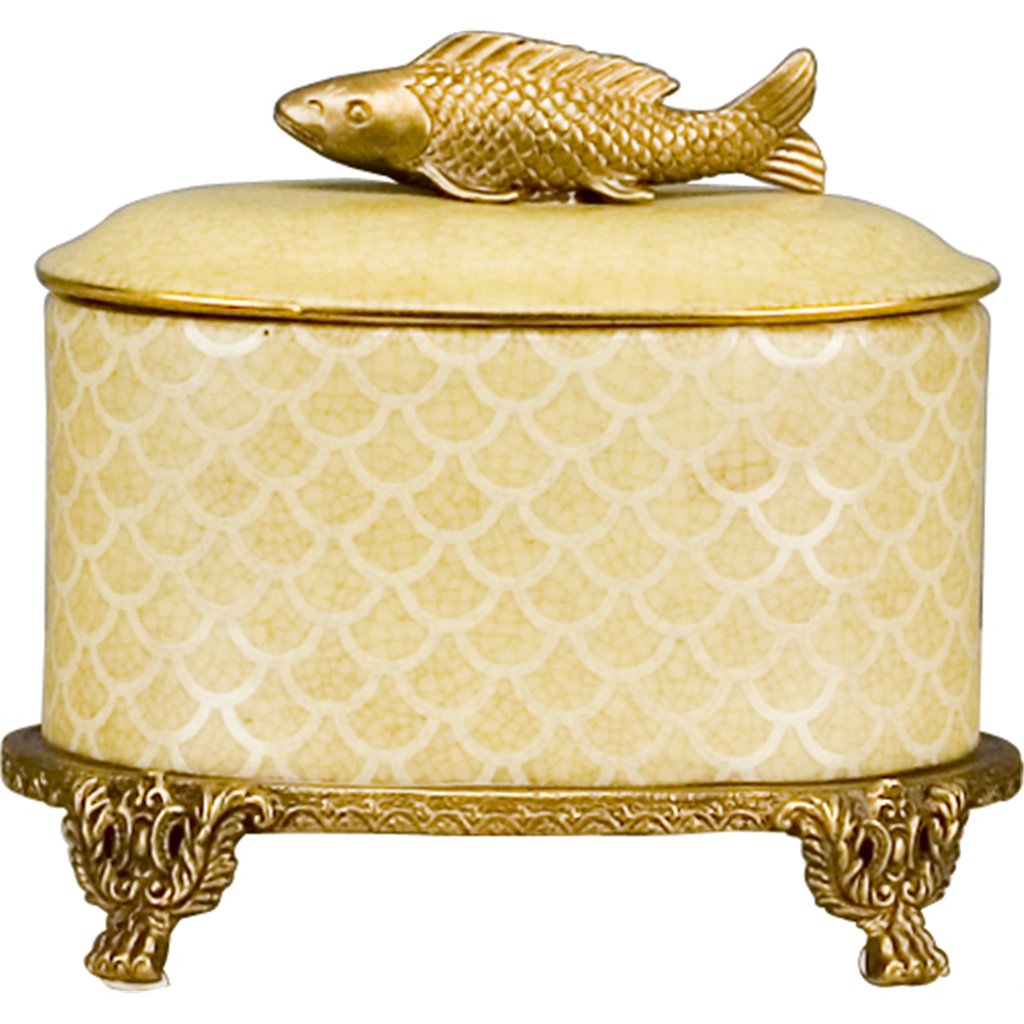 Box With Bronze Fish