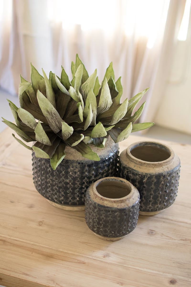 Knobby Ceramic Pots