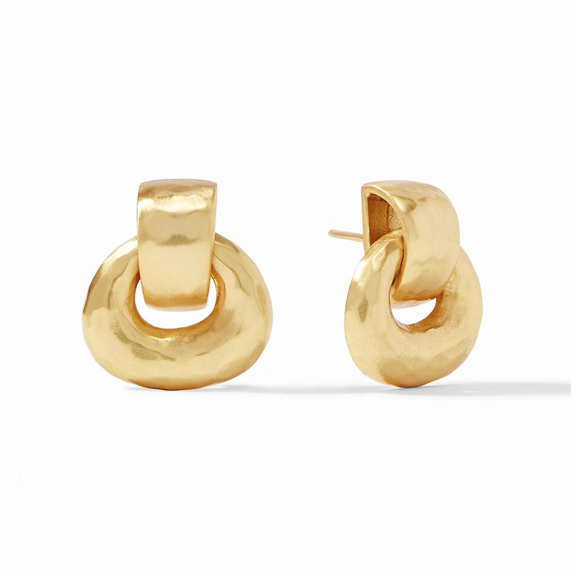 Avalon Demi Doorknocker Earrings - Gold