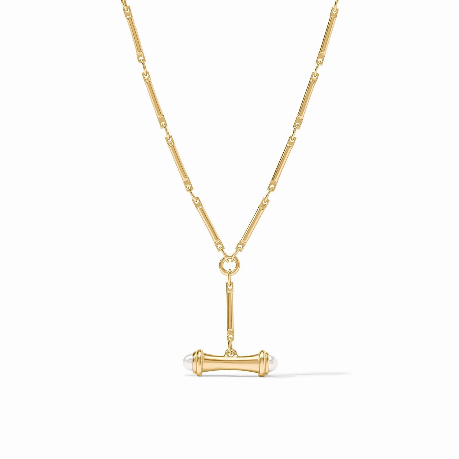 Bamboo Delicate Necklace- Pearl