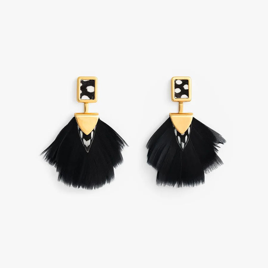 Bar Bay Bezel Drop Earring