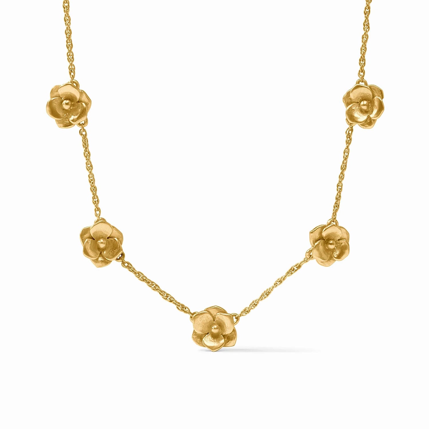 Bloom Delicate Station Necklace Gold