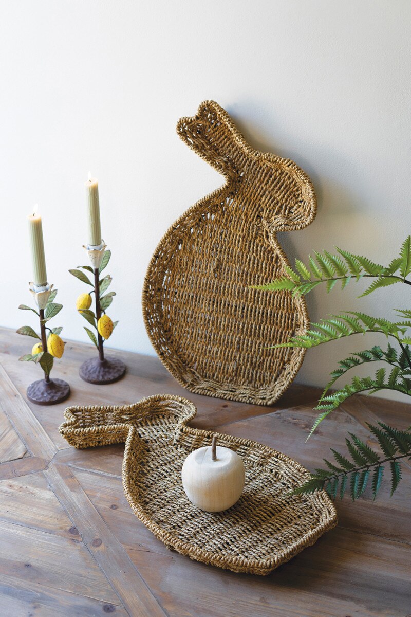 WOVEN VINE RABBIT TRAYS