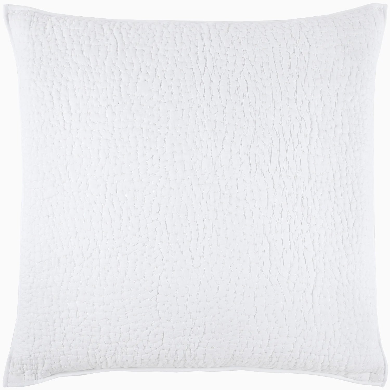 Hand Stitched White Euro