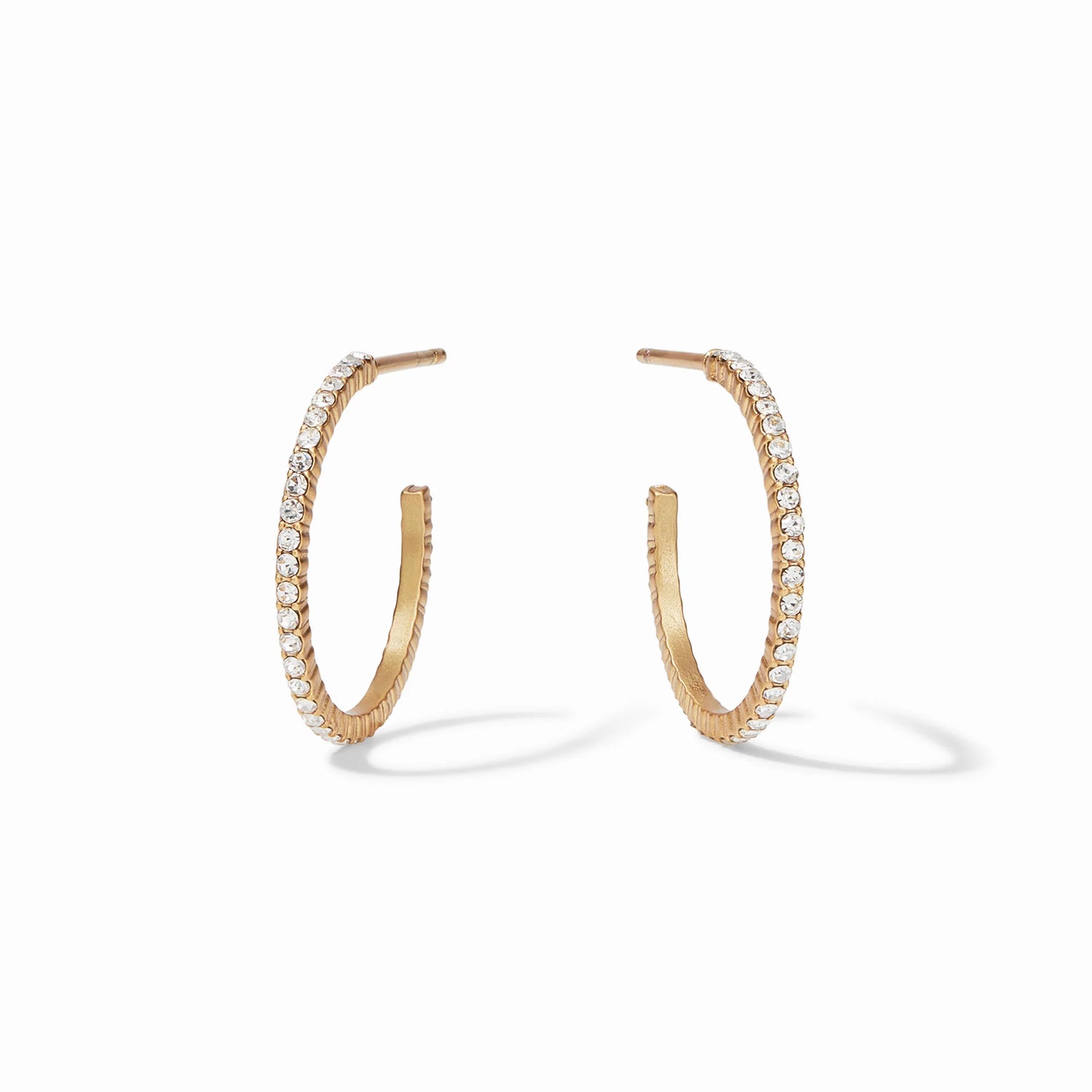 Windsor Hoop Cubic Zirconia Gold Small