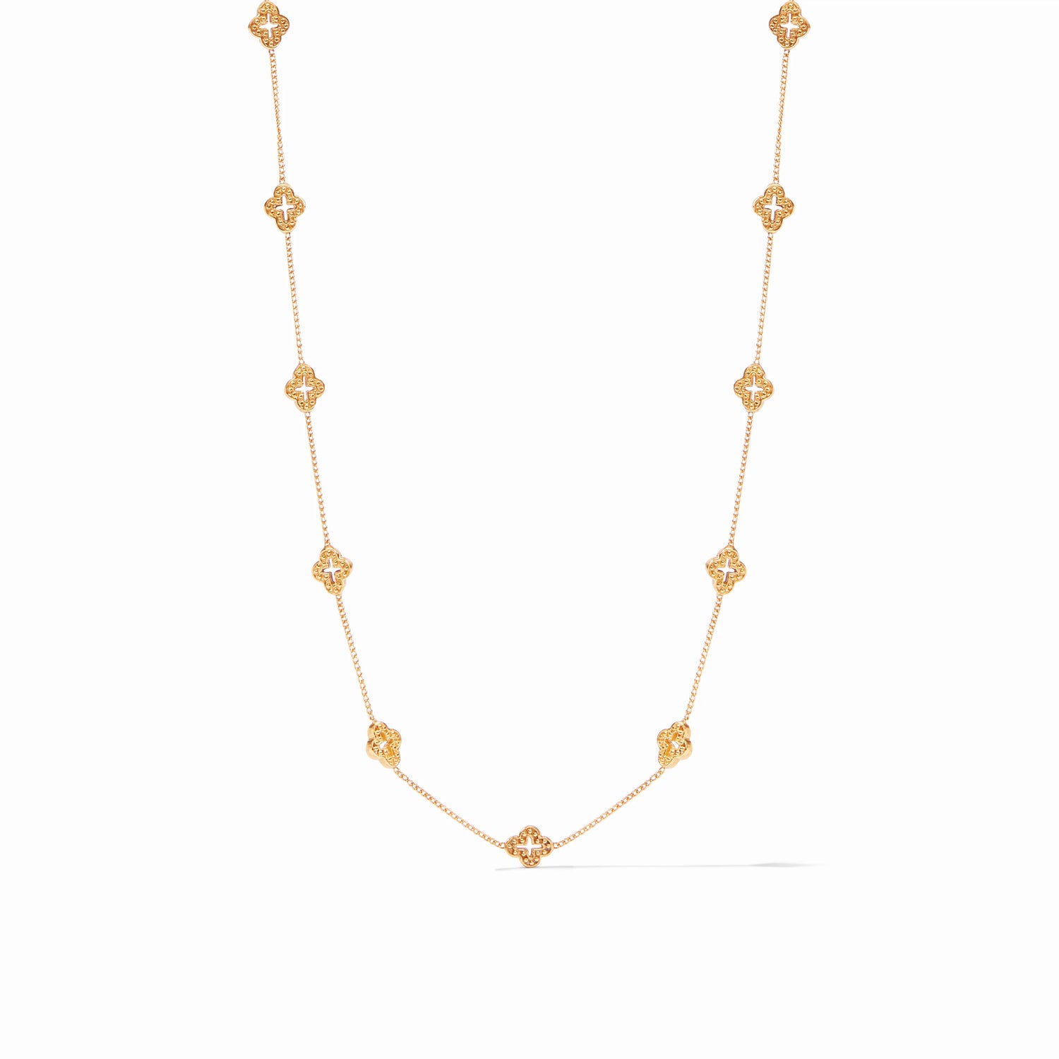 Florentine Demi Delicate Station Necklace Gold