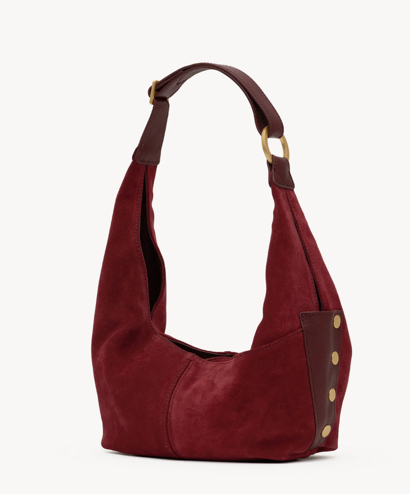 Tom Med Cherrywood Suede/Brushed Gold
