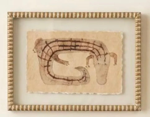 Framed Animal Prints Under Glass