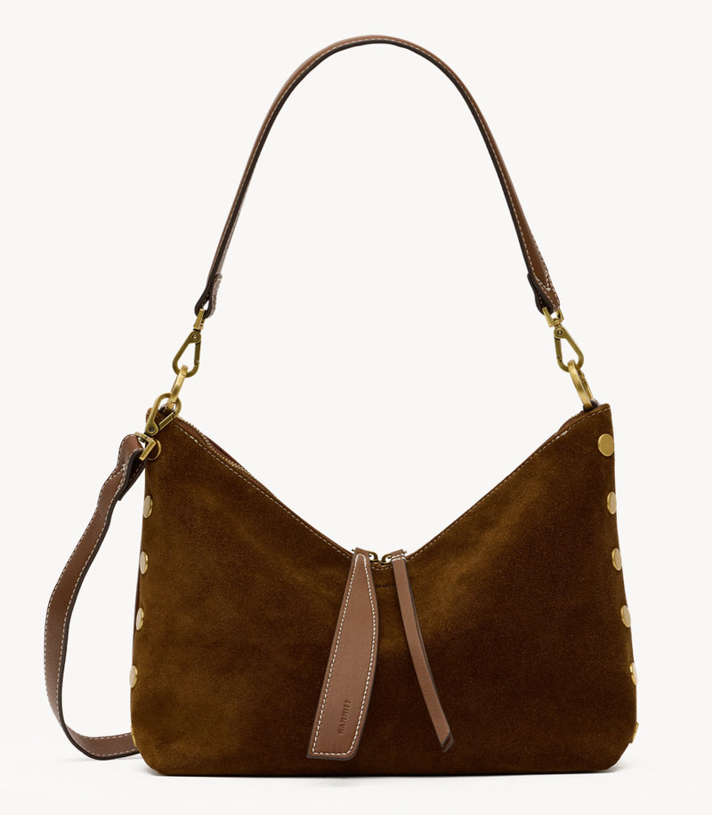 Grace Med Cinnamon Suede/Antique Gold