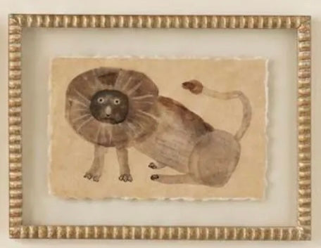 Framed Animal Prints Under Glass