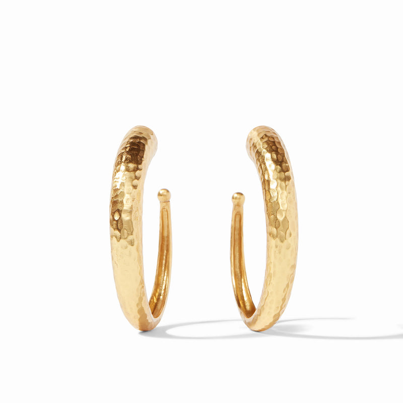 Hammered Hoop Gold-LRG