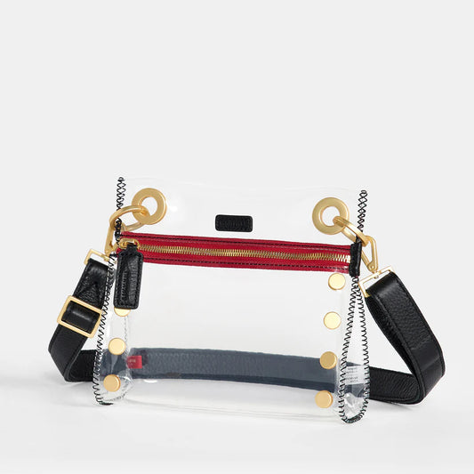 Tony Clear Black Red Zip
