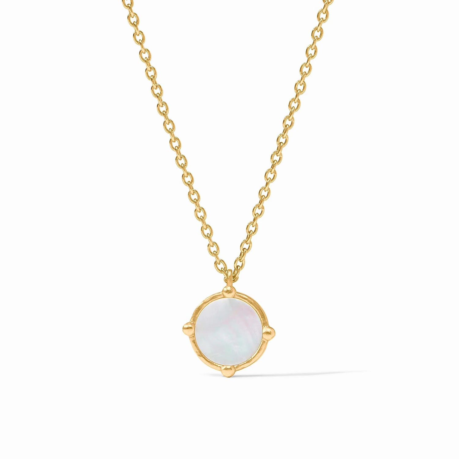 Honeybee Solitaire Necklace Mother of Pearl