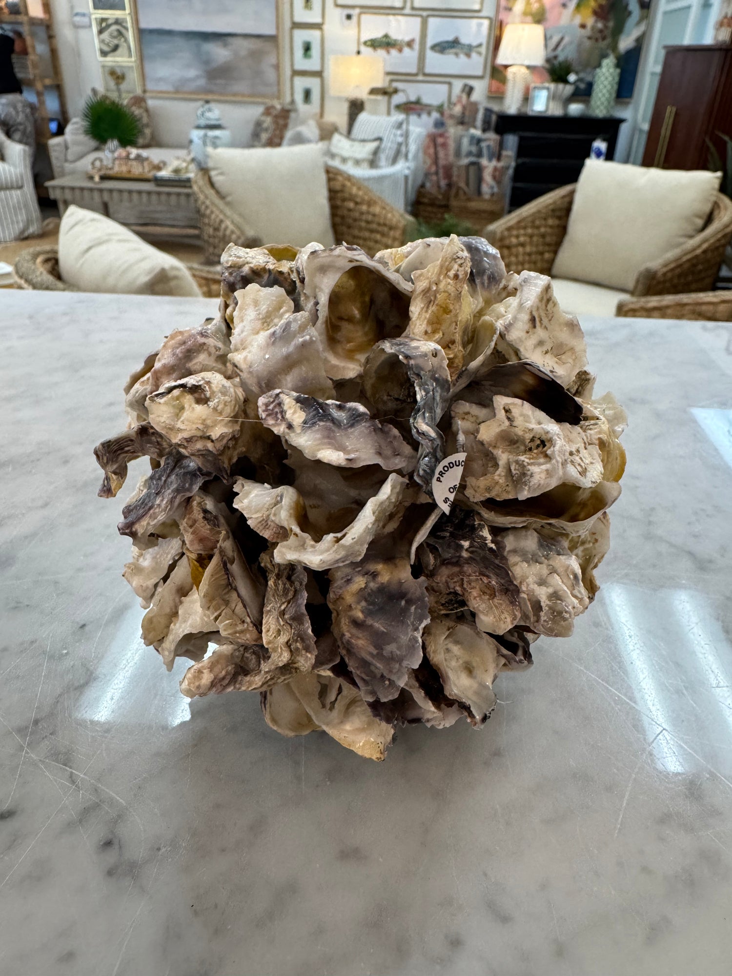 Oyster shell ball 5”