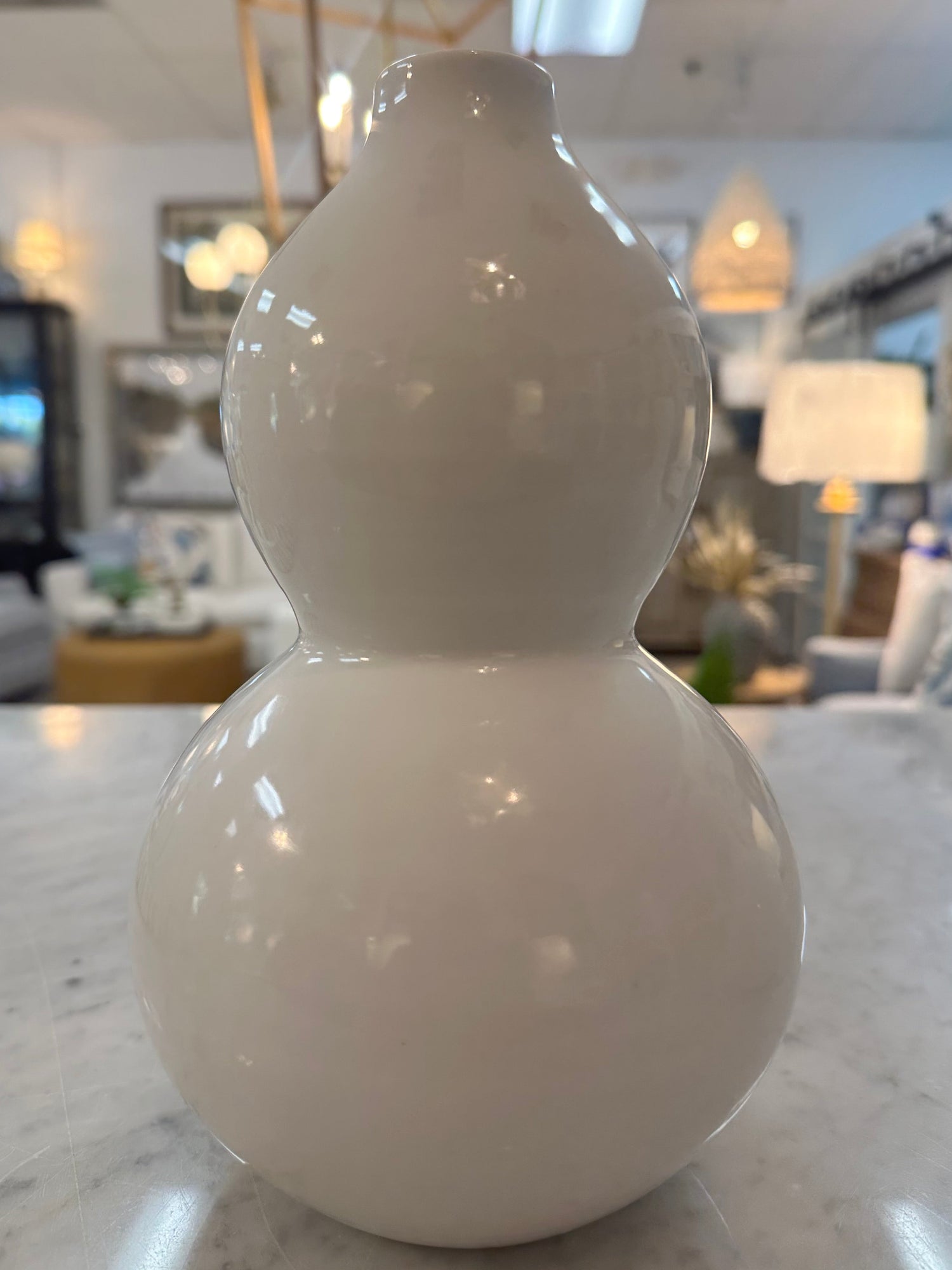 Assorted white vases- MED Fluted