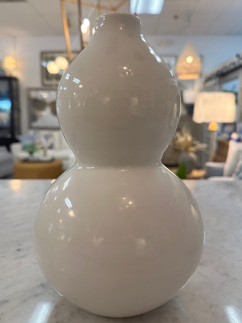 Assorted white vases- MED Fluted