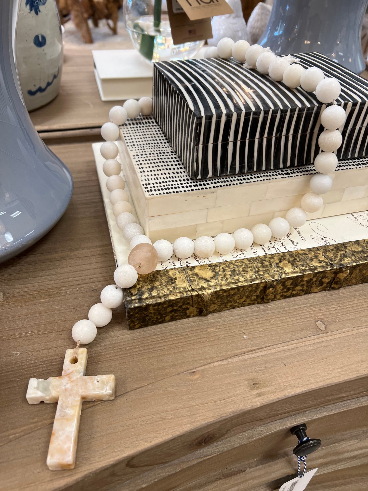 Beautiful Soul Beaded Cross Mala