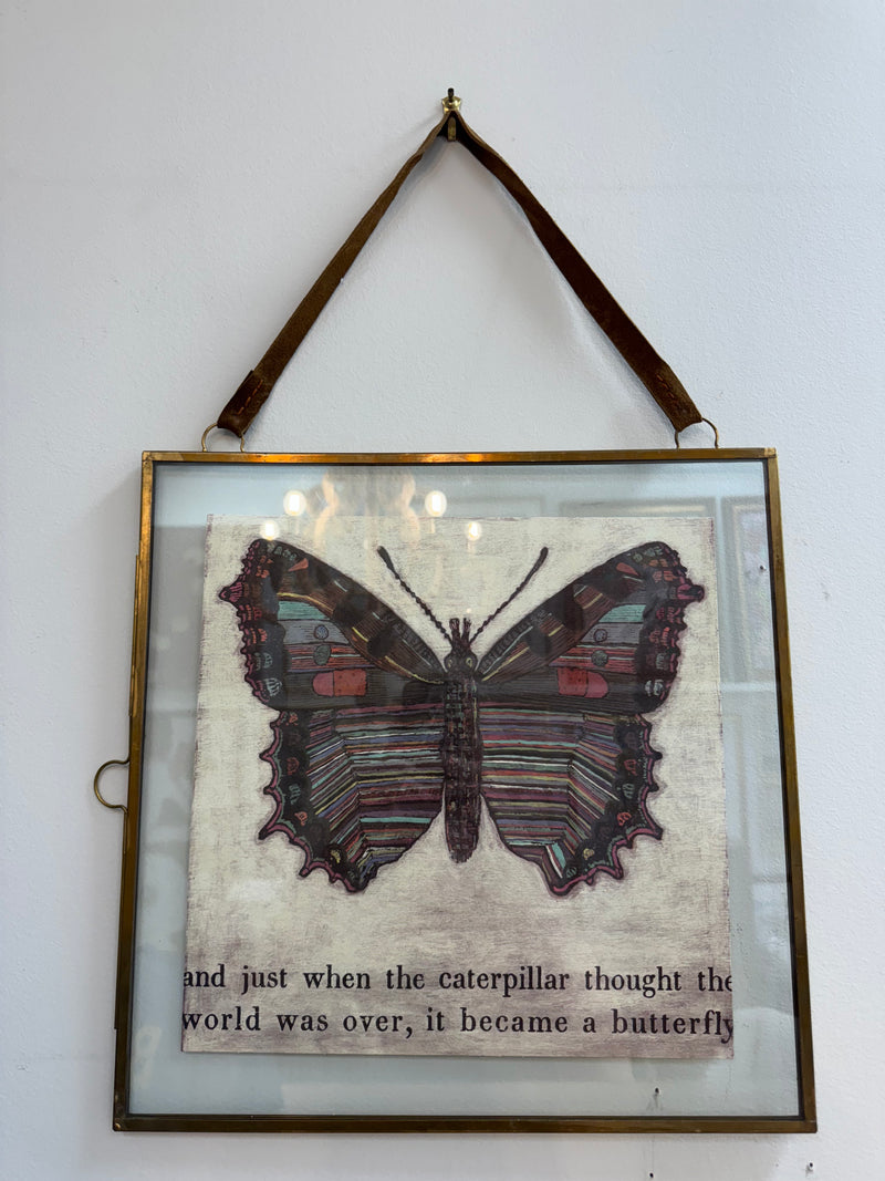 Brass Frame w/ Butterfly Poster