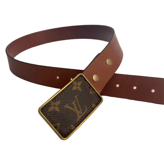 Boujee Belt LV - Golden Brown