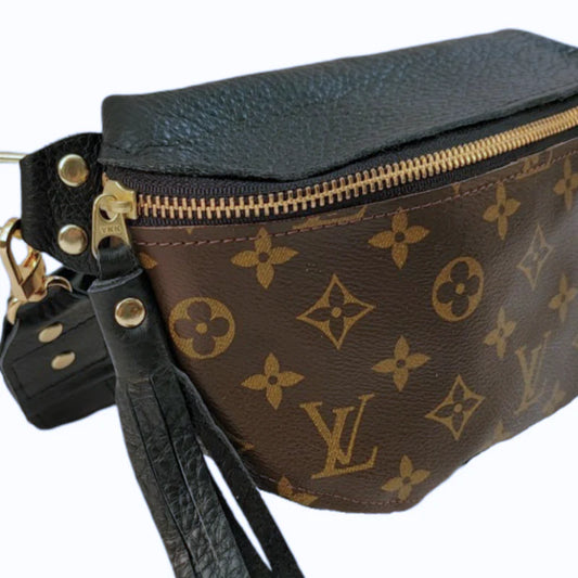 Britt Belt Bag LV Full Front Black Leather