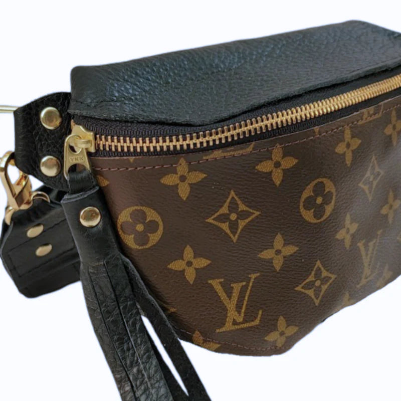 Britt Belt Bag LV Full Front Black Leather