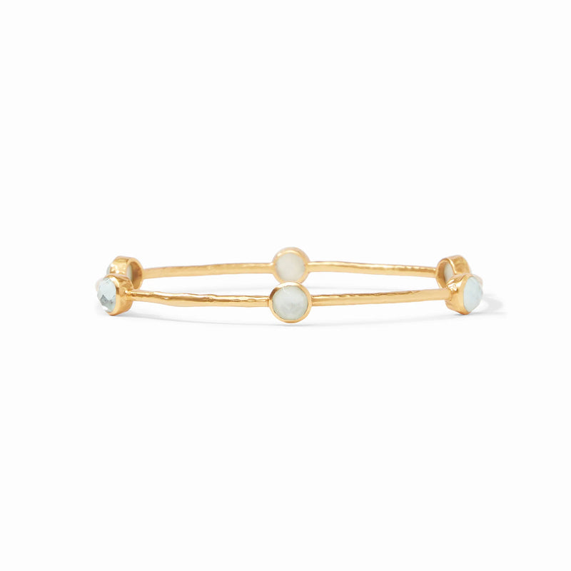 Milano Luxe Bangle - Iridescent Aquamarine Blue