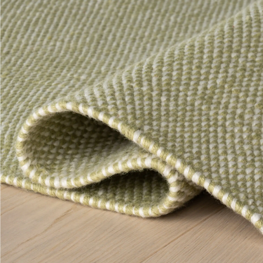 Pebble Handwoven Performance Rug Green