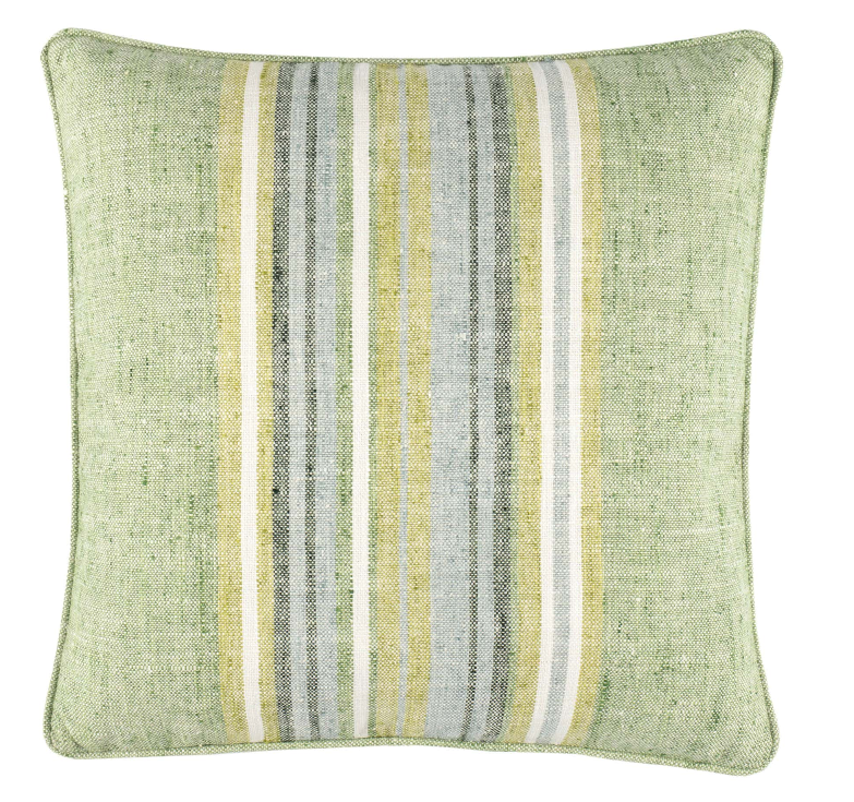 Clover Stripe Decorative Indoor/Outdoor Pillow | Citrus