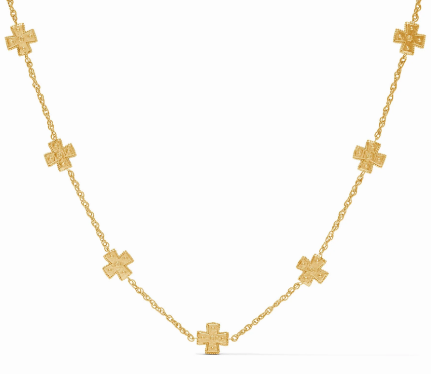 Canterbury Delicate Station Necklace-Gold-OS