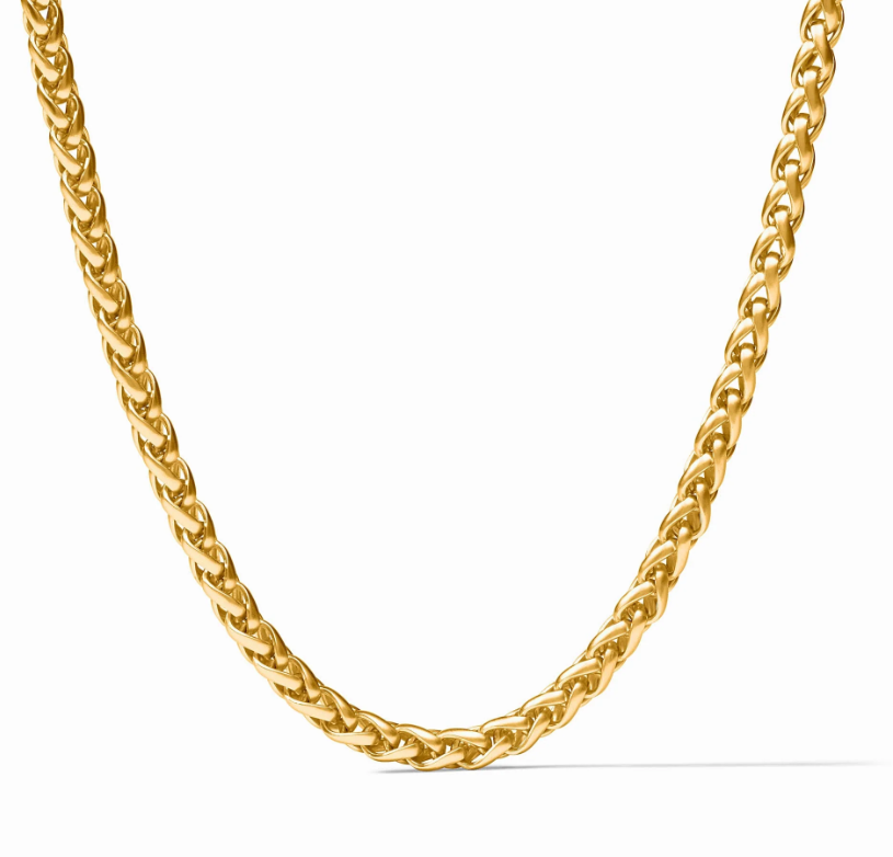 Cobblestone Link Necklace-Gold-OS
