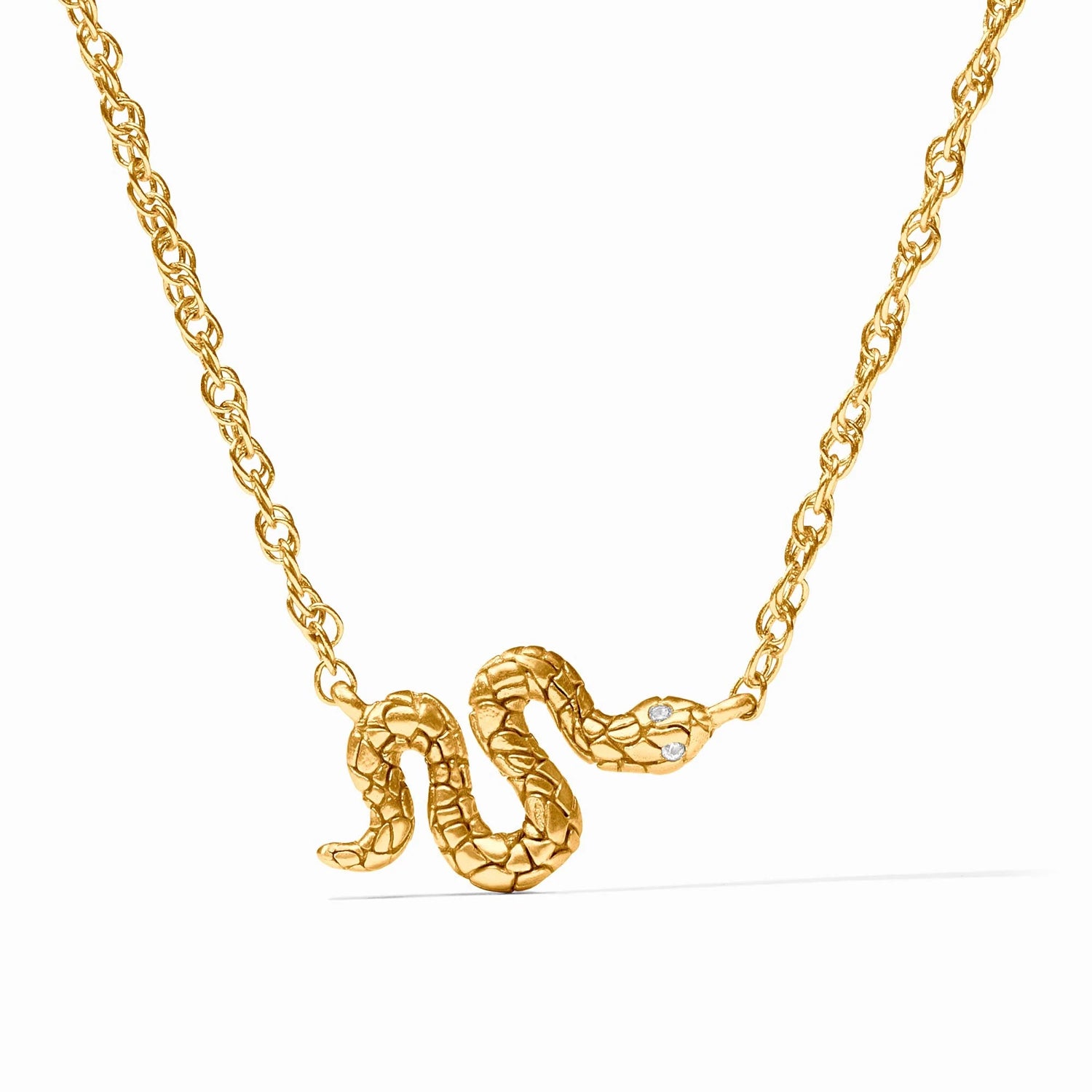 Snake Delicate Necklace - Cubic Zirconia