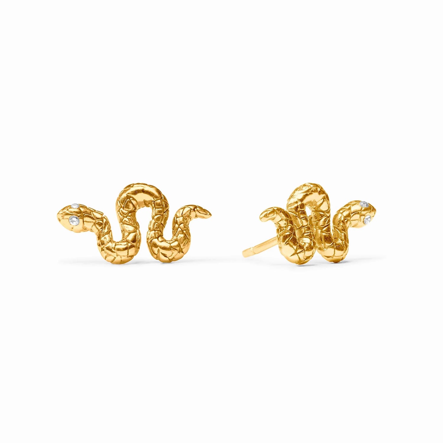 Snake Stud Cubic Zirconia