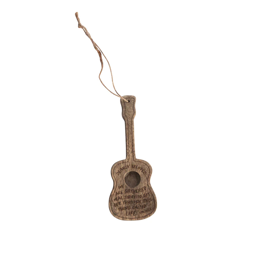 Wooden Guitar Ornament